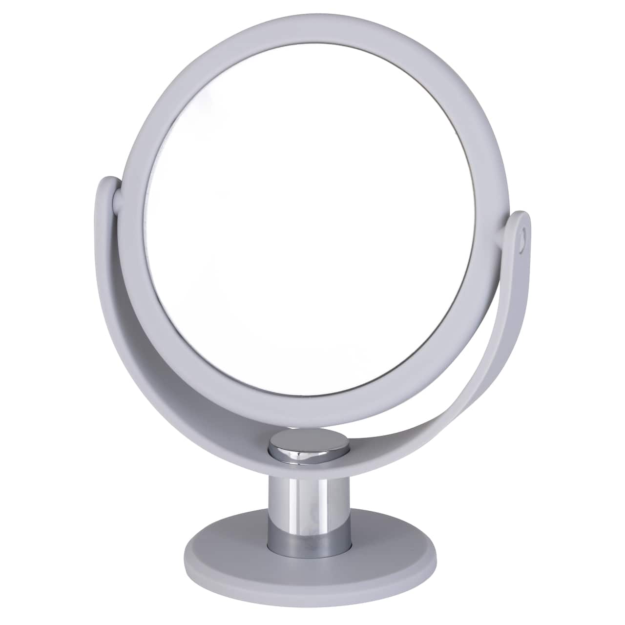 Home Details Dual Sided 10X Magnification Rubberized Vanity Mirror